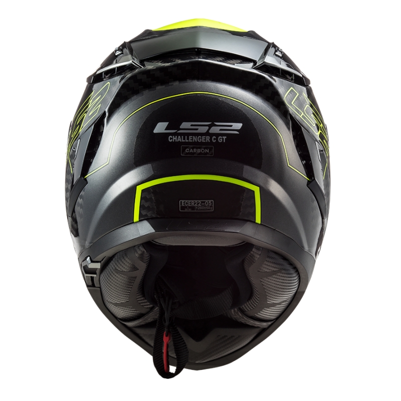 Casco moto integrale LS2 FF327 Challenger CT2 Fold nero-giallo fluo