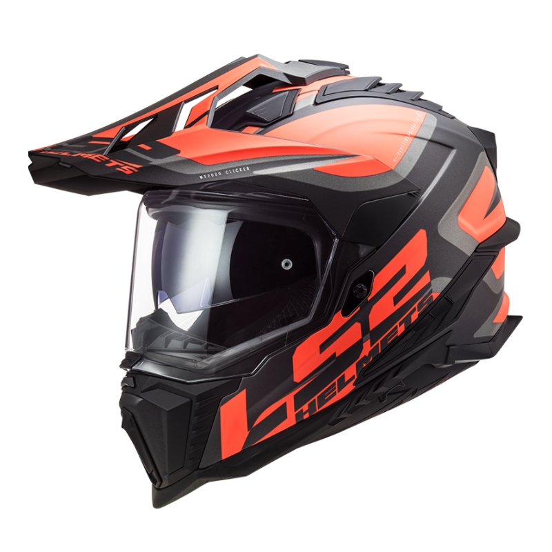 Casco Enduro LS2 MX701 Explorer Alter nero-arancio-grigio