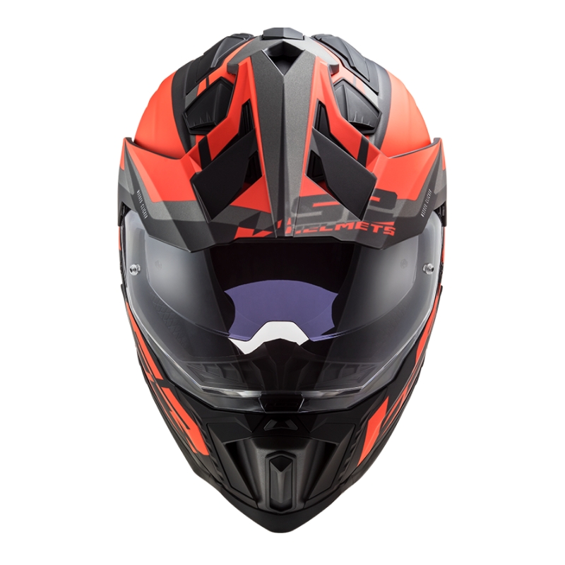Casco Enduro LS2 MX701 Explorer Alter nero-arancio-grigio