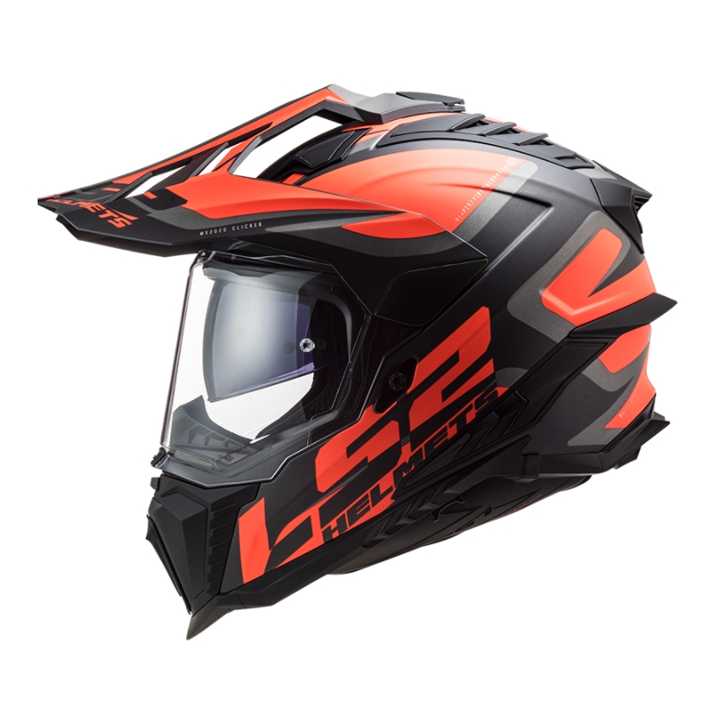 Casco Enduro LS2 MX701 Explorer Alter nero-arancio-grigio
