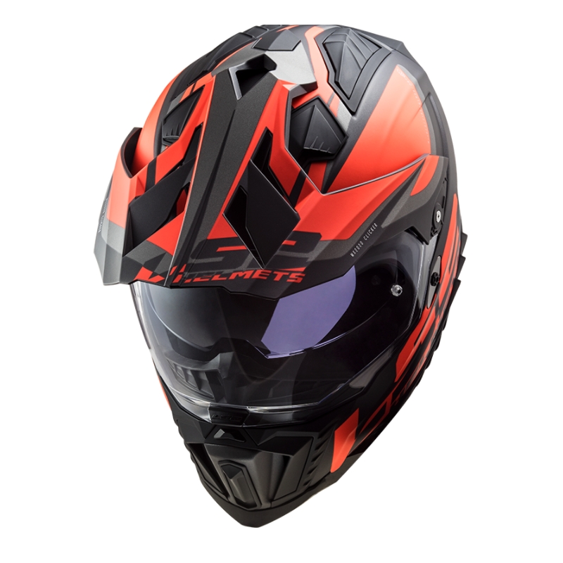 Casco Enduro LS2 MX701 Explorer Alter nero-arancio-grigio