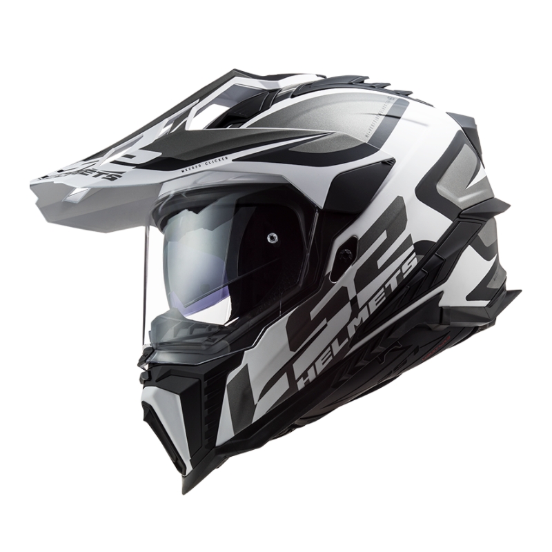 Enduro přilba LS2 MX701 Explorer Alter bílo-černo-šedá