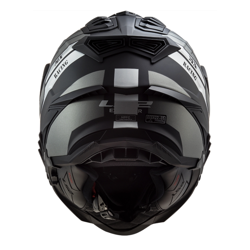 Casco Enduro LS2 MX701 Explorer Atlantis nero-grigio-bianco