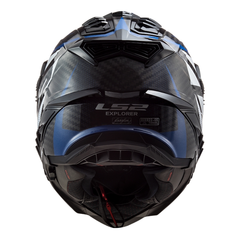 Casco da enduro LS2 MX701 Explorer C Focus bianco-blu-rosso