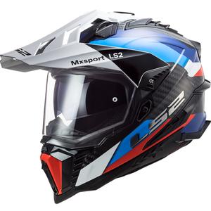 Casco Enduro LS2 MX701 Explorer C Frontier nero-blu-bianco