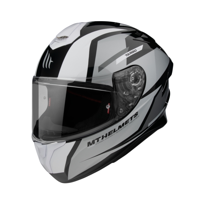 Integrální přilba na motorku MT FF106 Pro Targo Pro Sound černo-bílo-šedá výprodej