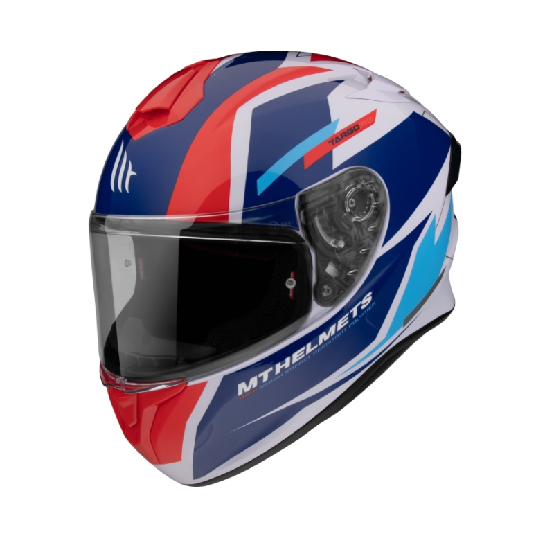 Integrální přilba na motorku MT FF106 Pro Targo Pro Sound modro-bílo-červená