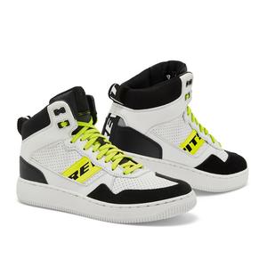 Stivali da moto Revit Pacer nero-bianco-giallo fluo