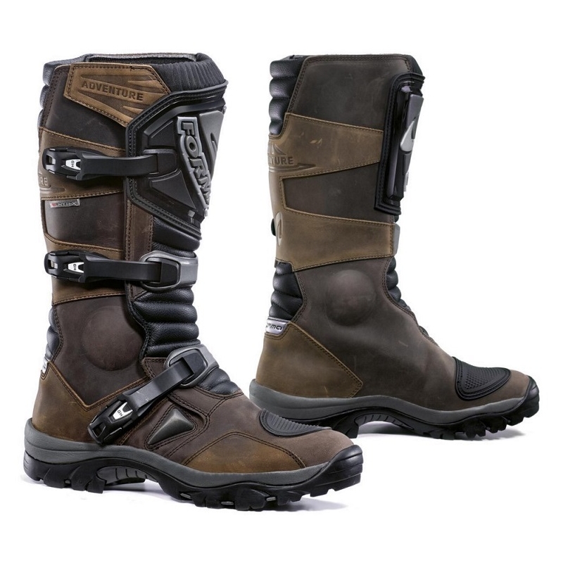 Stivali da moto Forma Adventure DRY marroni