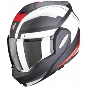 Casco ribaltabile Scorpion EXO-TECH Trap nero-bianco-rosso