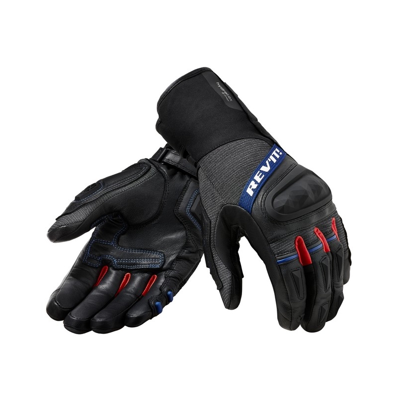 Guanti da moto Revit Sand 4 H2O nero-rosso Saldi