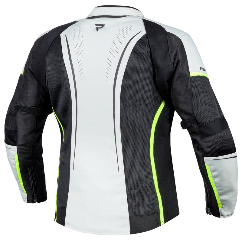 Giacca moto Rebelhorn Flux nero-grigio da donna