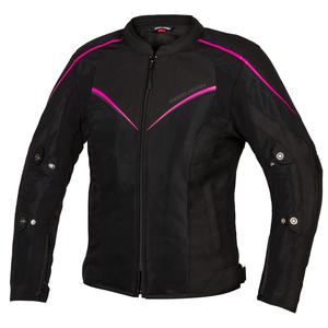 Giacca da moto Rebelhorn Hiflow IV Nero-Fluo Rosa Donna Saldi