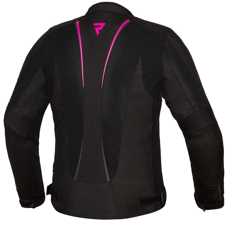Giacca da moto Rebelhorn Hiflow IV Nero-Fluo Rosa Donna Saldi