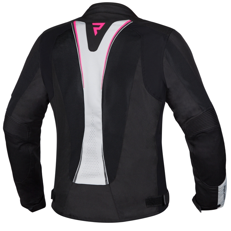 Giacca da moto Rebelhorn Hiflow IV nero-argento-rosa da donna Saldi