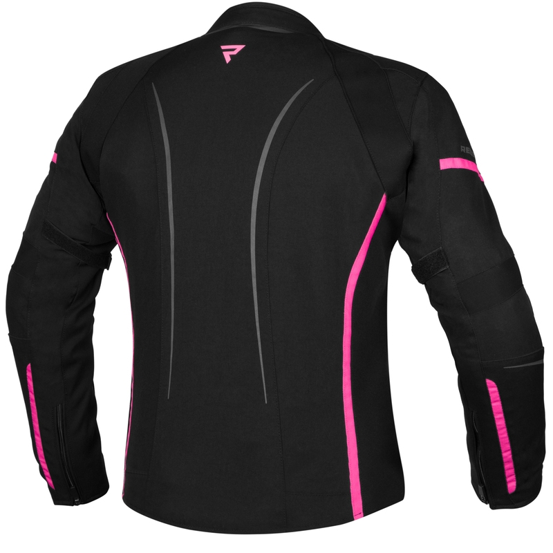 Giacca da moto donna Rebelhorn Luna Nero-Fluo Rosa Saldi