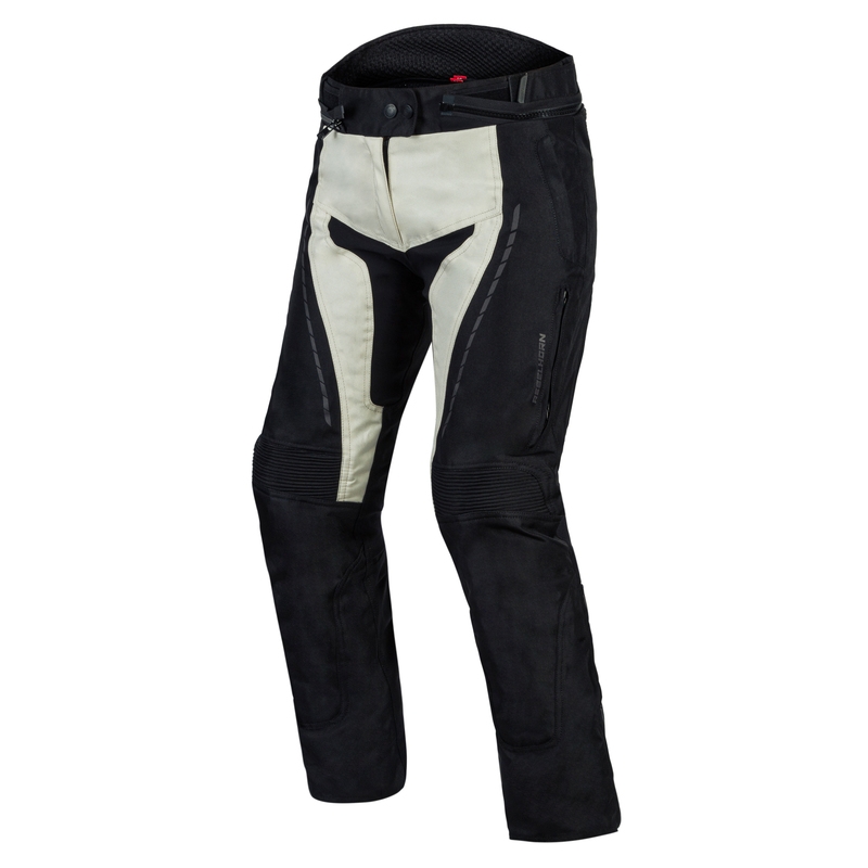 Pantaloni moto donna Rebelhorn Hiker III nero-grigio Saldi