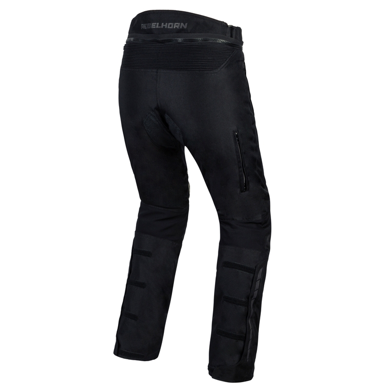 Pantaloni moto donna Rebelhorn Hiker III nero-grigio Saldi