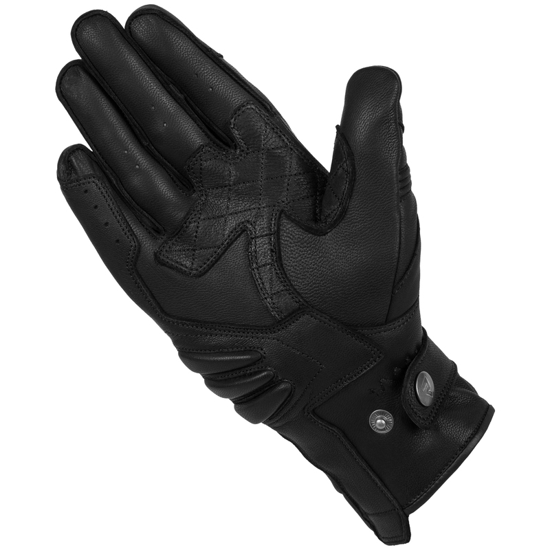 Guanti da moto neri Rebelhorn Hunter Saldi