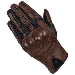 Guanti da moto da donna Rebelhorn Thug II marrone scuro Saldi