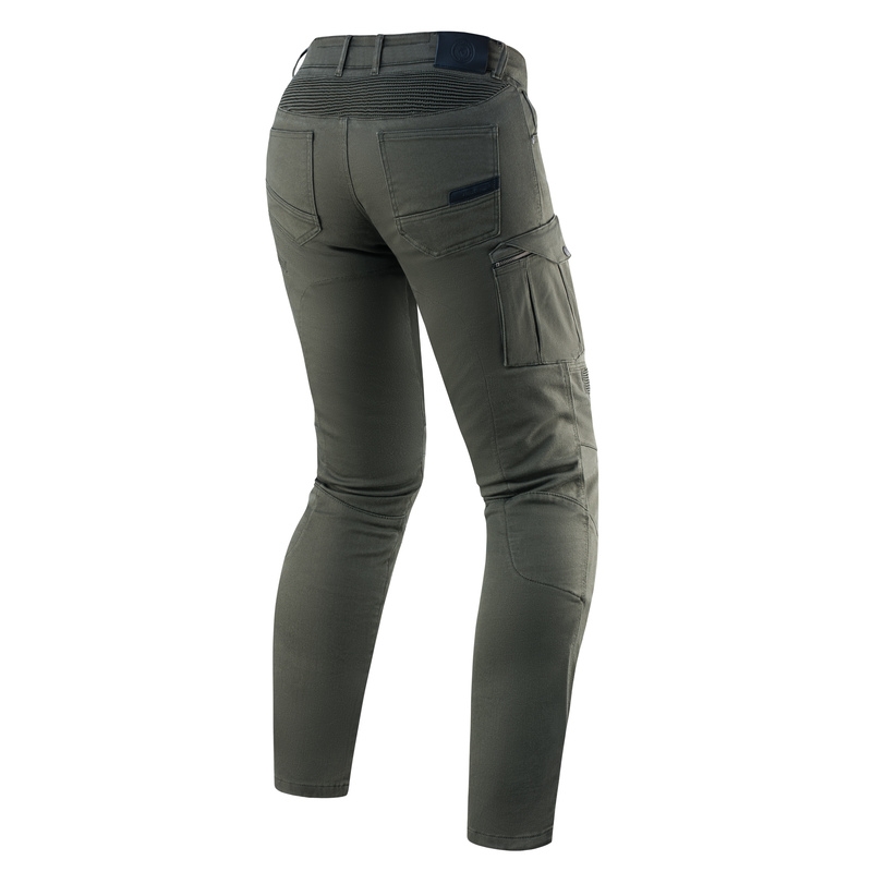 Jeans da moto Rebelhorn Vandal Twill verde Saldi