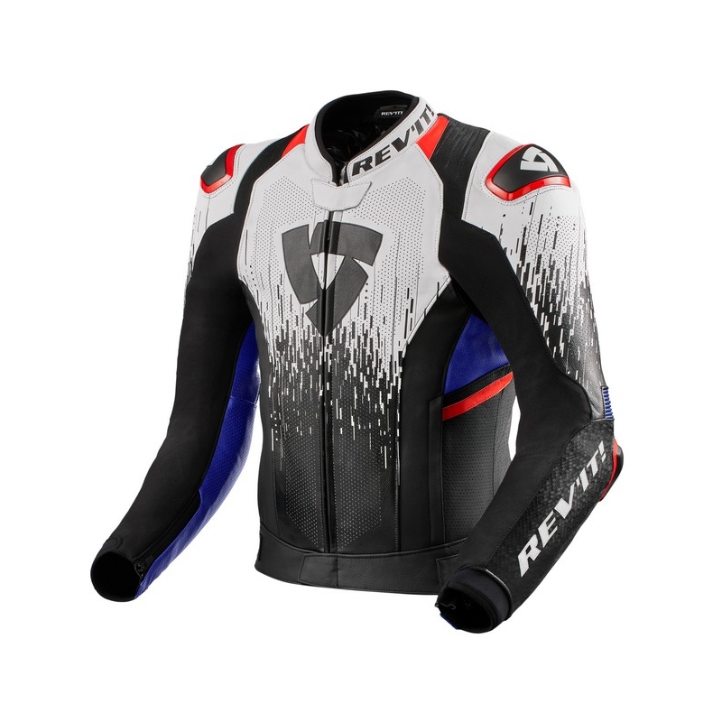 Giacca moto Revit Quantum 2 Pro Air nero, bianco e blu Saldi