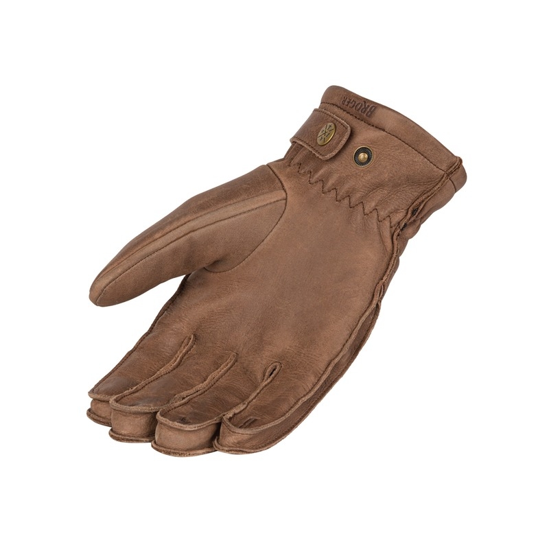 Guanti da moto da donna BROGER Alaska marrone Saldi