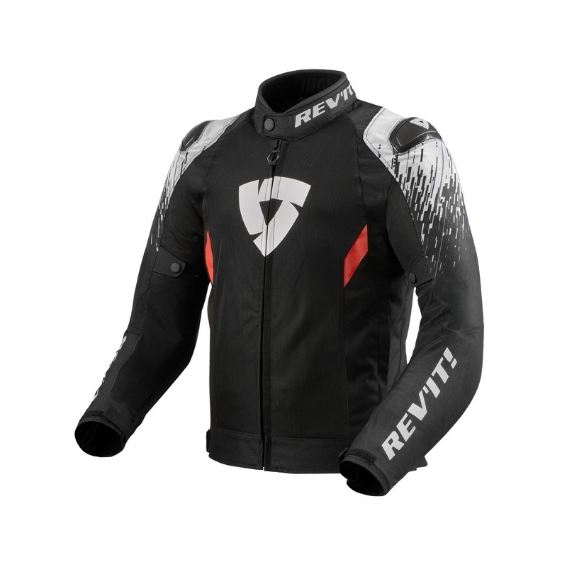 Giacca da moto Revit Quantum 2 Air bianca e nera Saldi