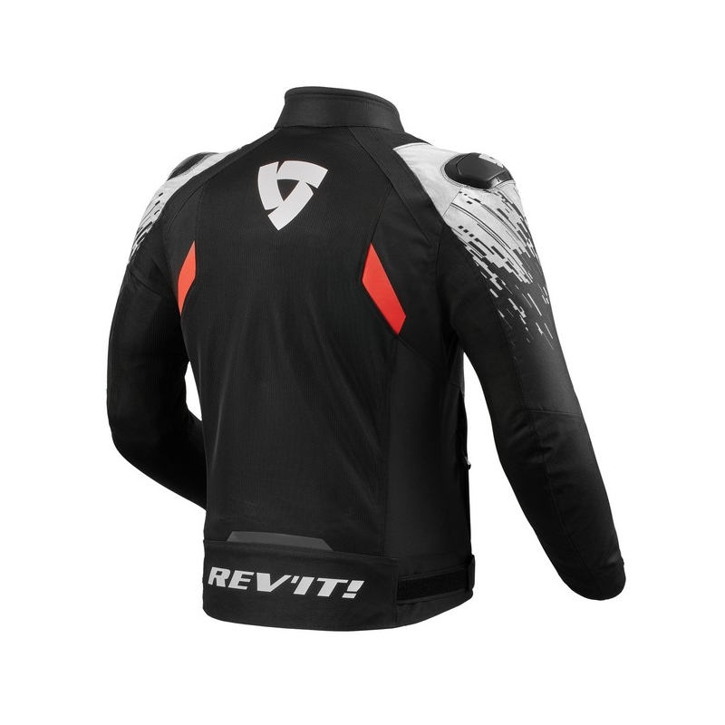 Giacca da moto Revit Quantum 2 Air bianca e nera Saldi