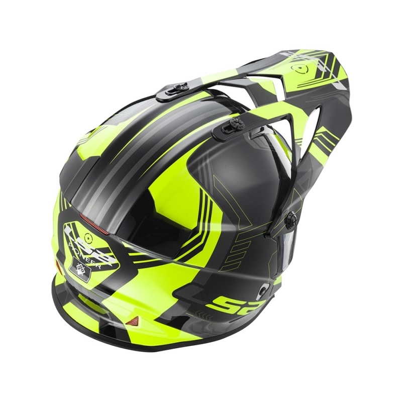 Enduro přilba LS2 MX436 Pioneer Trigger černo-žluto-titanová