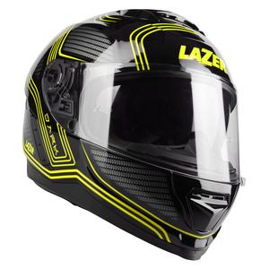 Casco moto integrale Lazer Rafale EVO Darkside nero-grigio-giallo fluo Saldi