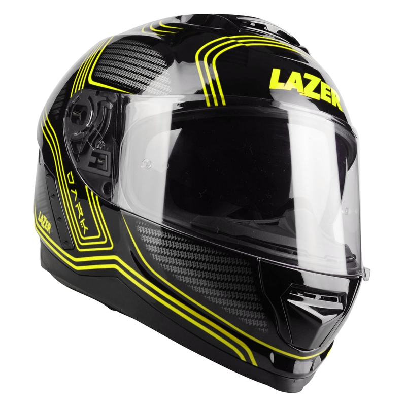 Casco moto integrale Lazer Rafale EVO Darkside nero-grigio-giallo fluo Saldi
