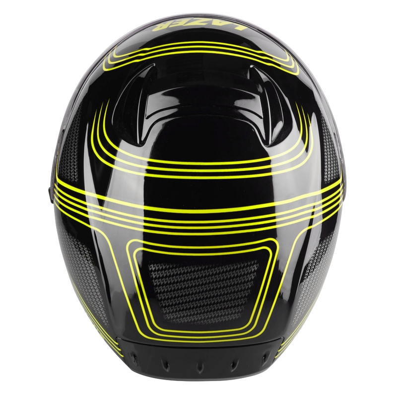 Casco moto integrale Lazer Rafale EVO Darkside nero-grigio-giallo fluo Saldi