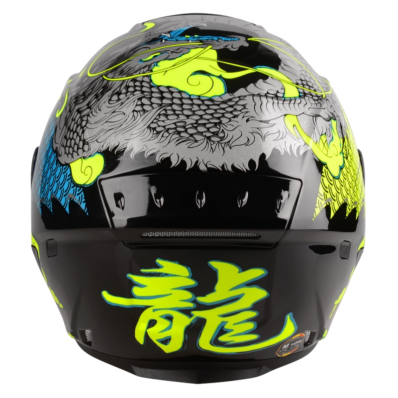 Otevřená přilba na motorku Lazer Tango S Z-Line Dragon černo-fluo žlutá