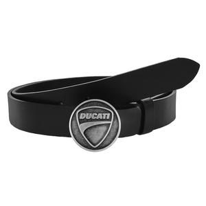 Cintura da moto in pelle con fibbia Ducati