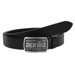 Cintura da moto in pelle con fibbia Aprilia