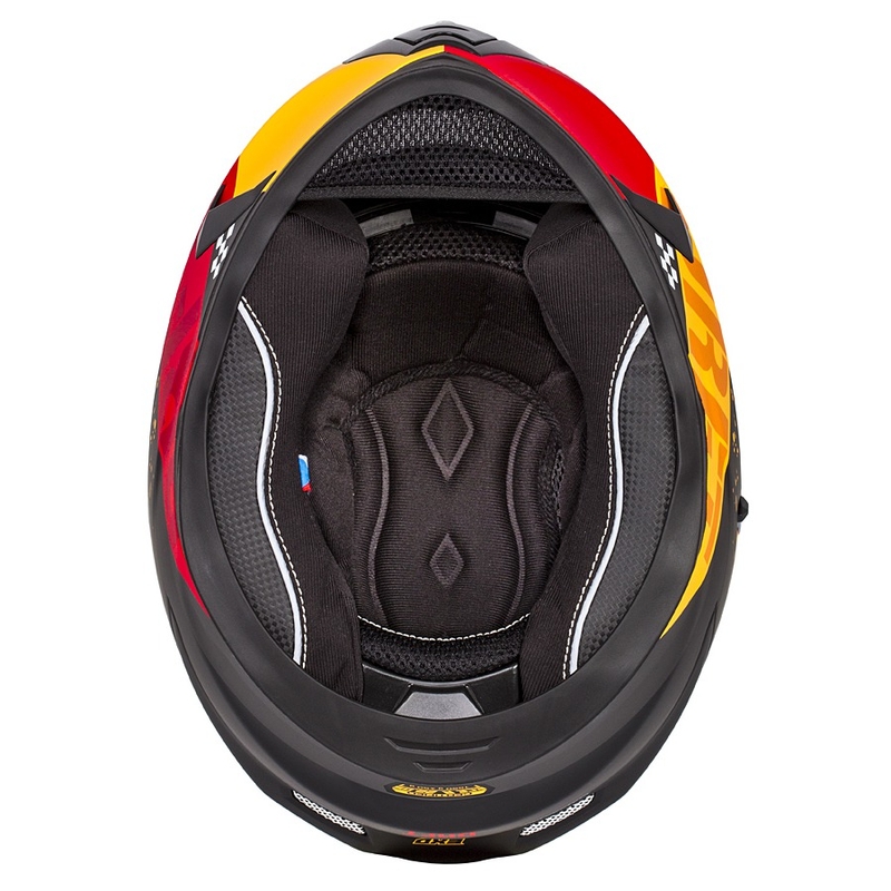 Casco moto integrale Cassida Integral 3.0 DRFT arancio-rosso fluo
