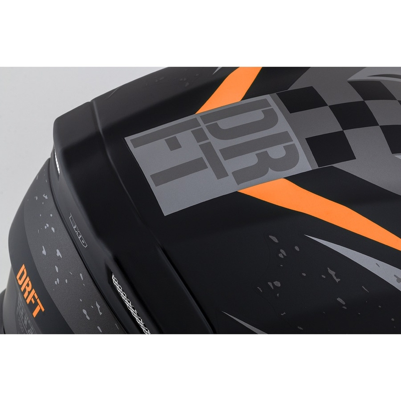 Casco moto integrale Cassida Integral 3.0 DRFT grigio opaco-nero-arancio