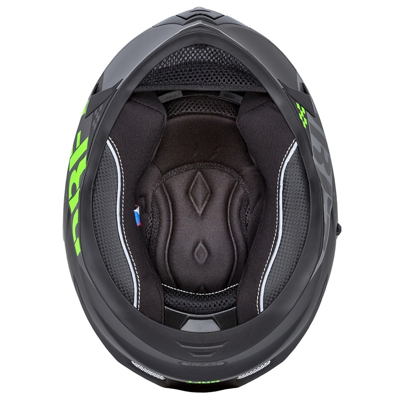 Casco moto integrale Cassida Integral 3.0 DRFT grigio-nero-verde opaco