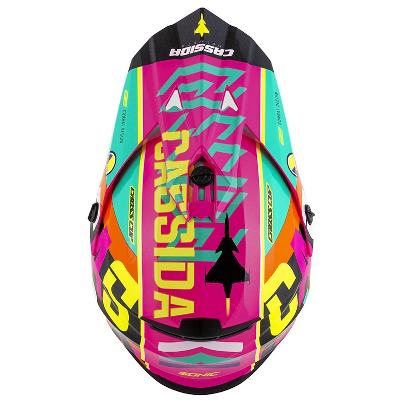 Dětská motokrosová přilba Cassida Cross Cup Sonic Junior multicolor