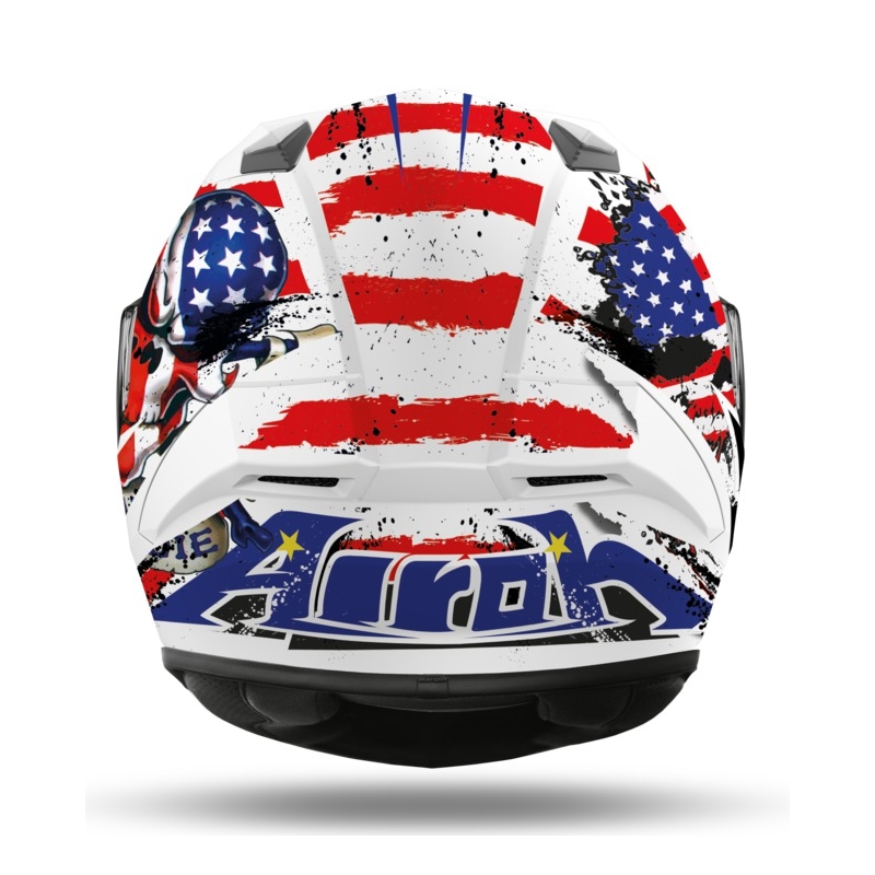Integrální přilba Airoh Valor Uncle Sam bílo-modro-červená