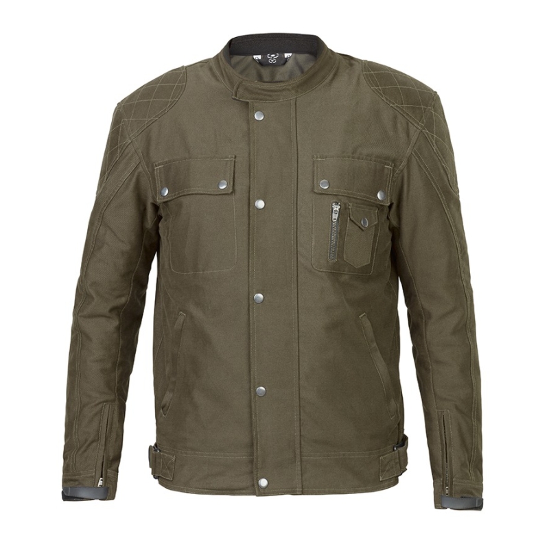 Bunda na motorku 4SQUARE Freeman khaki zelená