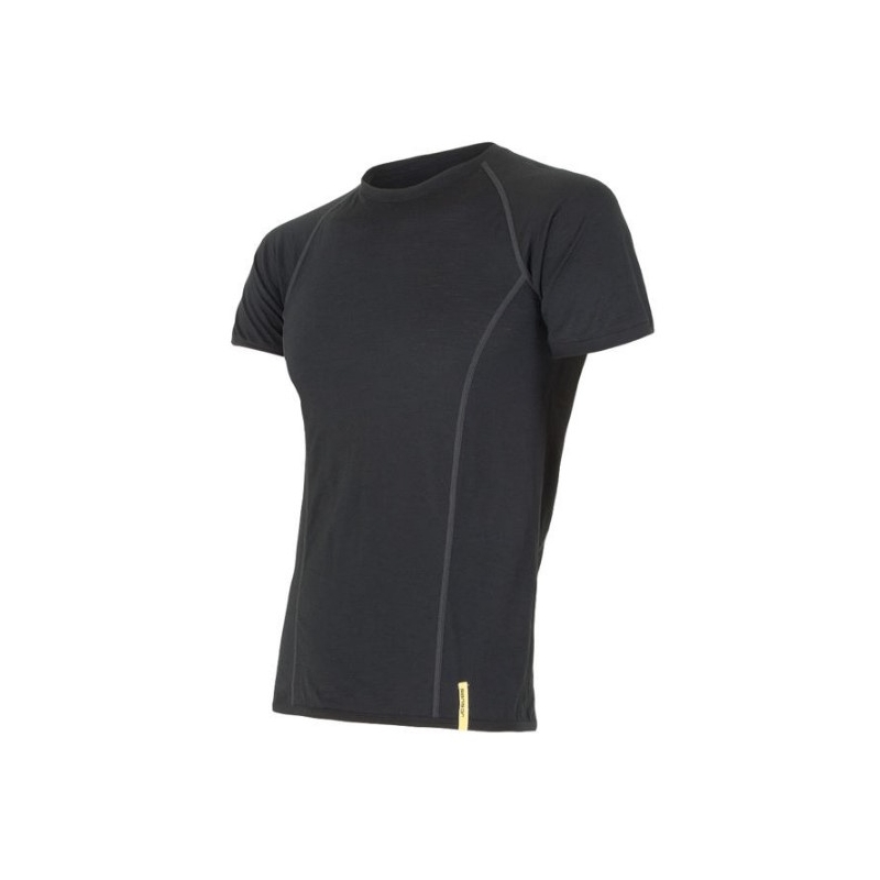 Pánské funkční triko Sensor Merino Active černé - krátký rukáv výprodej