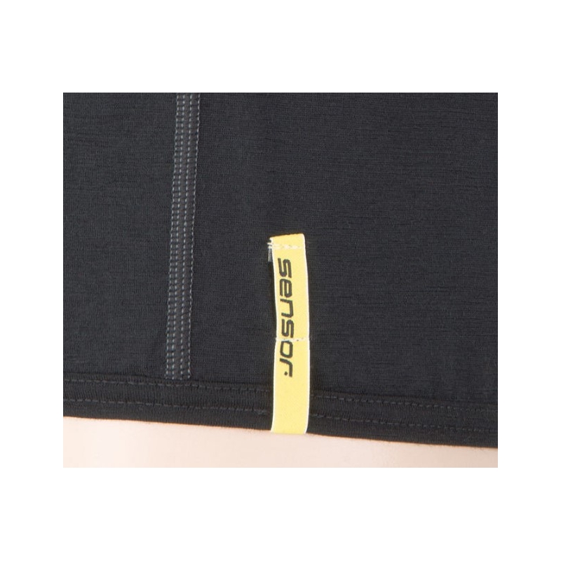 Pánské funkční triko Sensor Merino Active černé - krátký rukáv výprodej