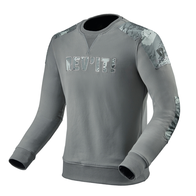 Felpa con cappuccio da moto Revit Whitby grigio Saldi