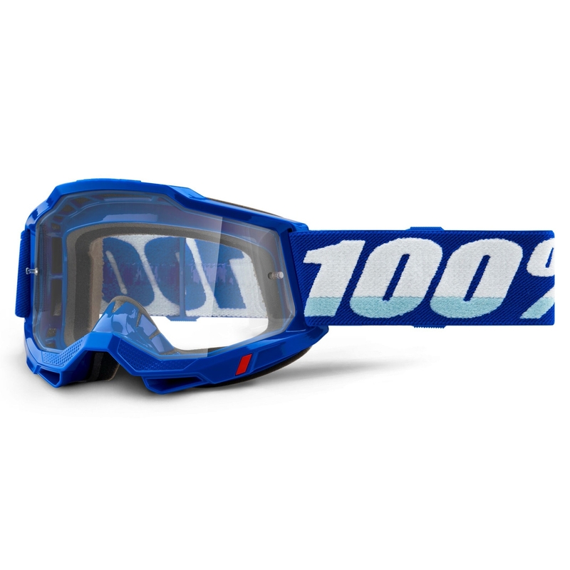 Occhiali da motocross 100% ACCURI 2 blu (plexi trasparente)