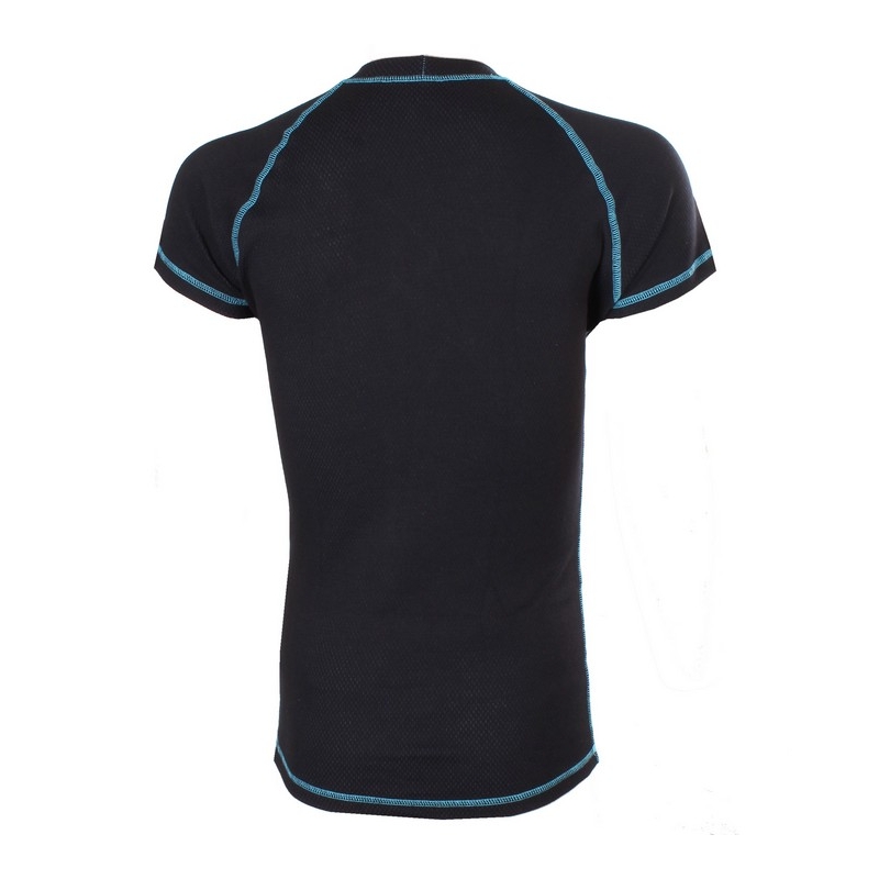 Maglia termica RSA Heat nera-blu a manica corta
