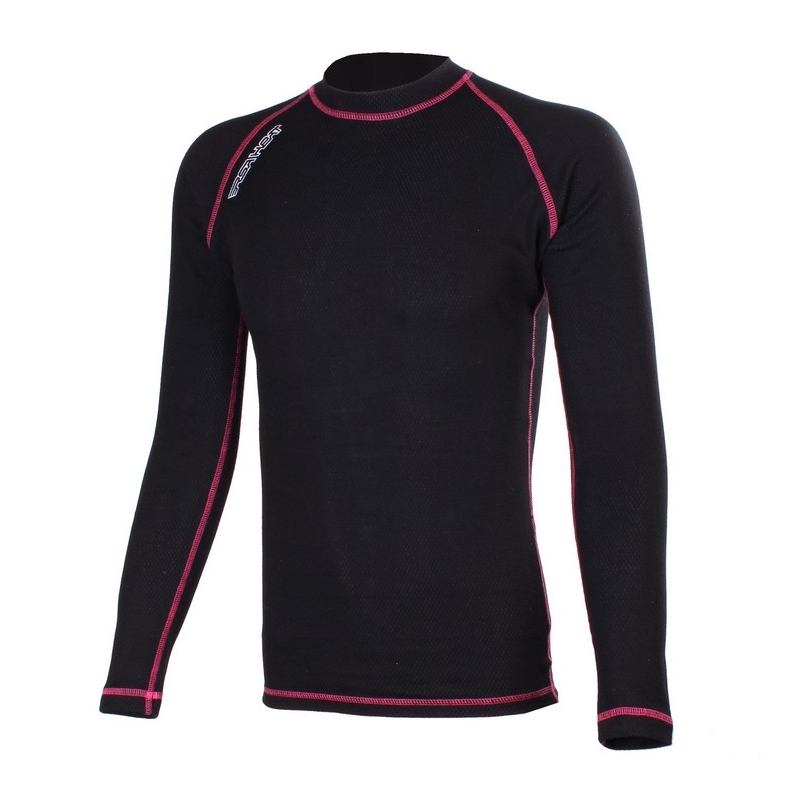 Maglia termica a maniche lunghe RSA Heat nera e rosa