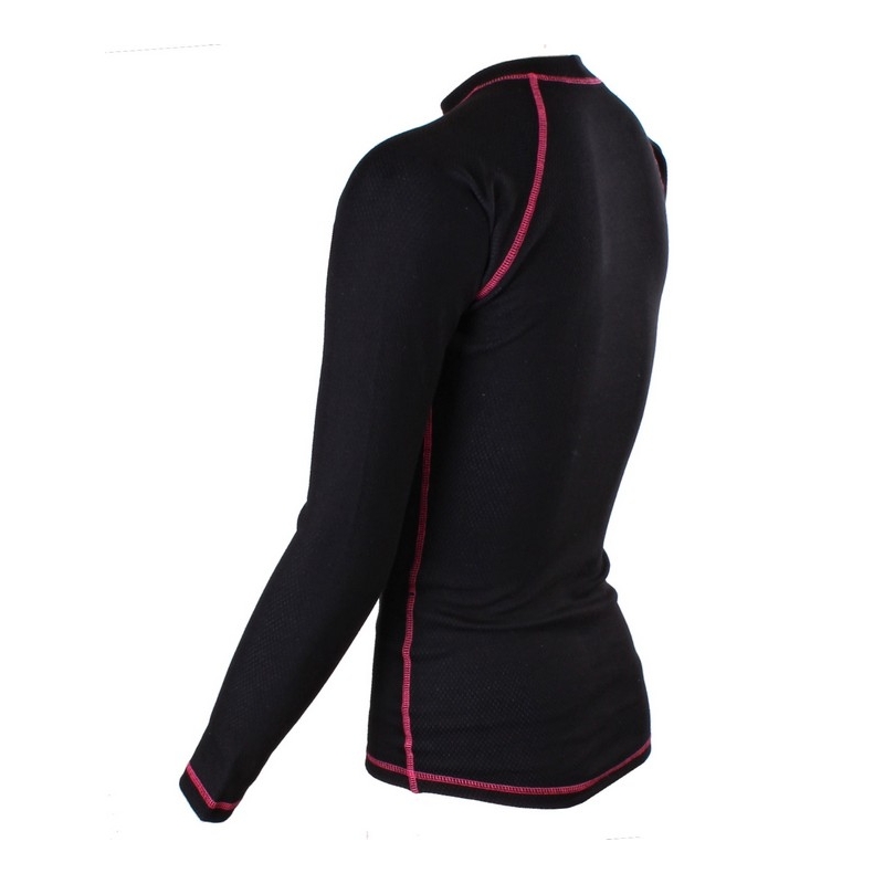 Maglia termica a maniche lunghe RSA Heat nera e rosa
