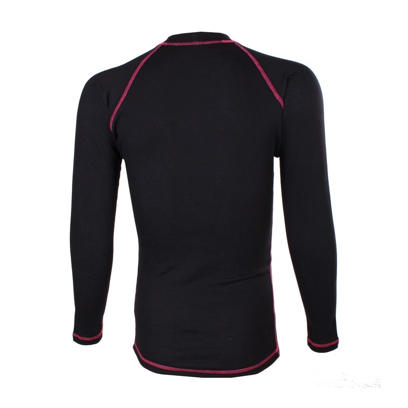 Maglia termica a maniche lunghe RSA Heat nera e rosa
